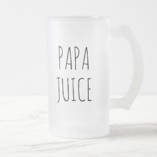 パパジュース ガラス フロストグラスビールジョッキ