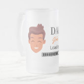 パパジョックスすりガラスのビールマグを積む フロストグラスビールジョッキ (正面左)