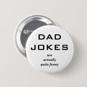 パパジョークおもしろいユーモアユーモアのあるメンズキャプションノベルティ 缶バッジ (正面&裏面)
