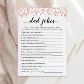 パパジョークと回答ベイビーシャワーゲームカード 招待状