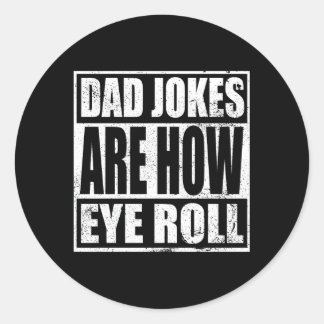パパジョークどのように目の転がパパパパ父の日 ラウンドシール