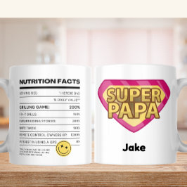 パパジョークに基づく栄養すごい事実 – Papa コーヒーマグカップ