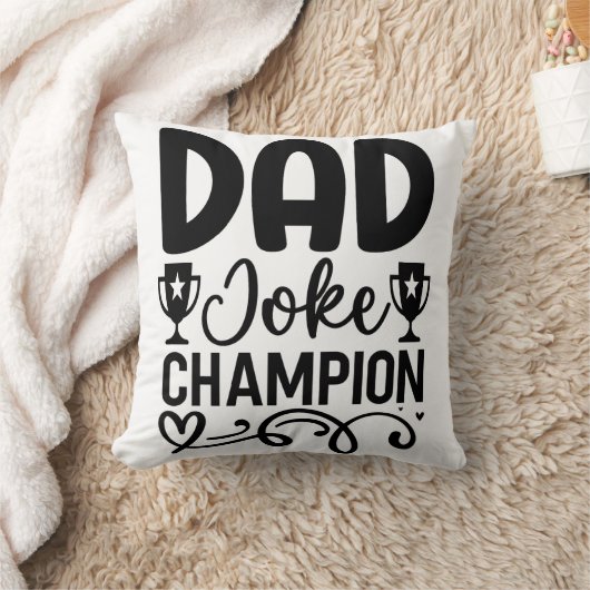 パパジョークのチャンピオン | 父おもしろいの日贈り物 クッション (ブランケット)