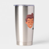 パパジョークのロード 保温保冷タンブラー (右面)