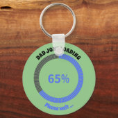 パパジョークの読み込みトレンドを待パーソナライズされたつ キーホルダー (正面)