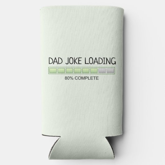 パパジョークの読み込みユーモア スリム缶クーラー (裏面)