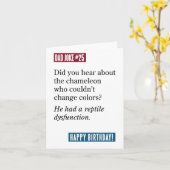 パパジョークカメレオン カード (黄色い花)