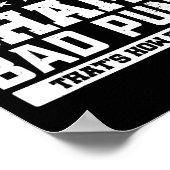 パパジョークシャンパンハウアイファーザーズ転がデーズ ポスター (角)