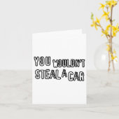 パパジョーク映画 海賊 あなたは車を盗まない 海賊 カード (黄色い花)