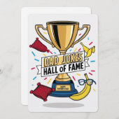 パパジョーク殿堂 – 父の日札 招待状 (正面/裏面)