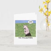 パパジョーク父のデイカード – 豚の思い出家 カード (黄色い花)