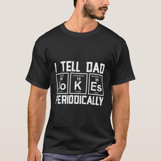 パパジョーク科学の父の日ダディーパパ Tシャツ (正面)