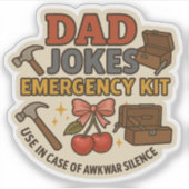 パパジョーク緊急キット父の日ステッカー シール (正面)
