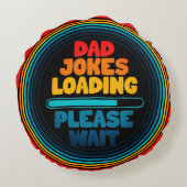 パパジョーク読み込み中お待ちください ラウンドクッション (裏面)