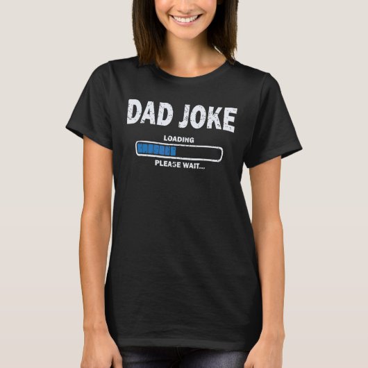 パパジョーク読み込み父の日を待ってF Tシャツ (正面)