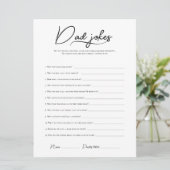 パパジョーク赤ちゃんシャワーゲームトリビアカード 招待状 (スタンド正面)