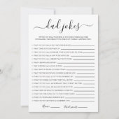 パパジョーク赤ちゃんシャワーゲーム 招待状 (正面)