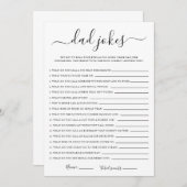 パパジョーク赤ちゃんシャワーゲーム 招待状 (正面/裏面)