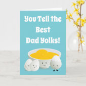 パパジョーク食べ物パン父の日 カード (黄色い花)