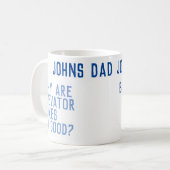 パパジョーク101父の日ブルー コーヒーマグカップ (正面左)