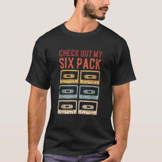 パパジョーク6パックカセットテープ70s 80sスタイル脂肪 tシャツ