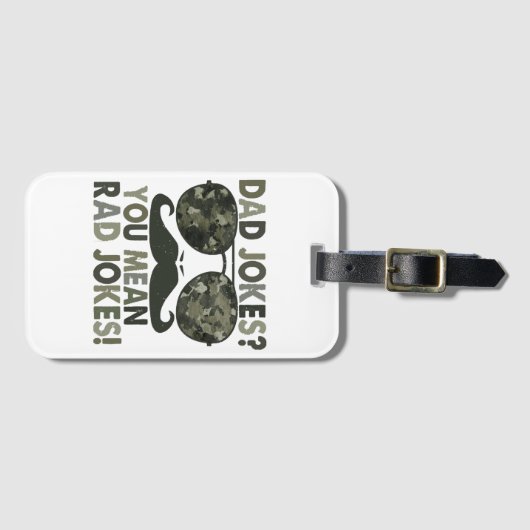 パパジョーク、あなたは素晴らしいのジョークおもしろいを意味する ラゲッジタグ (正面横)