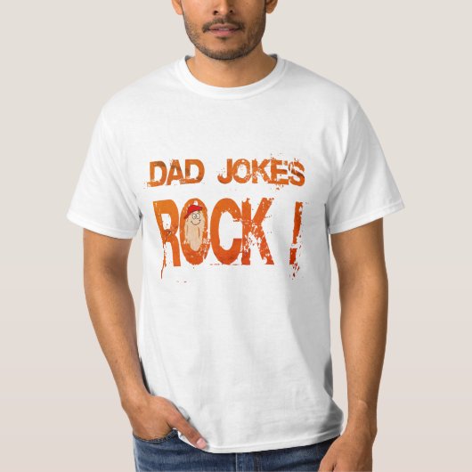 パパジョークrock父親ティーおもしろいパパシャツ tシャツ (正面)