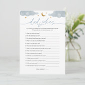 パパジョークtwinkle星ベビーシャワーゲームカード 招待状 (スタンド正面)