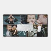 パパスクリプト | Happy Faters Day 4 Photo Collage デスクマット (キーボード&マウス)