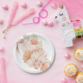 パパスグラス乾燥花プレート ペーパープレート (パーティー)