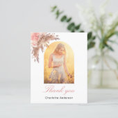 パパスグラス赤面ピンクサンキューカード (スタンド正面)