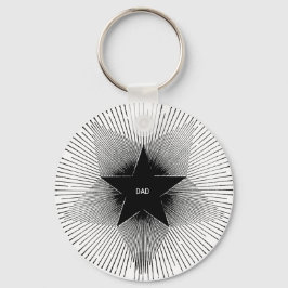 パパスターグルービーヴィンテージレトロな誕生日 キーホルダー