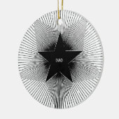 パパスターグルービーヴィンテージレトロな誕生日 セラミックオーナメント (左)