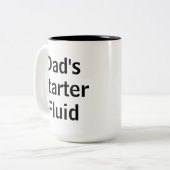 パパスターターおもしろい流体モーニングファーズデー ツートーンマグカップ (正面左)