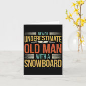 パパスノーボードファーザーオールドマンスノーボード カード (黄色い花)