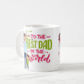 パパスマイルユニーク父の日を作成 コーヒーマグカップ (正面左)