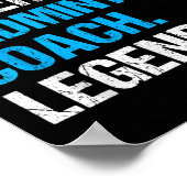 パパスーパーヒーローバドミントンコーチバおもしろいドミントンコーク ポスター (角)