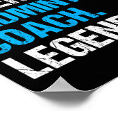 パパスーパーヒーローバドミントンコーチバおもしろいドミントンコーク ポスター (角)