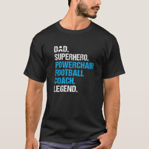 パパスーパーヒーローパワーチェアサッカーコーチプレおもしろいム Tシャツ