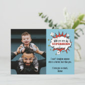 パパスーパーヒーローマンガスピーチバブル父の日 シーズンカード (スタンド正面)