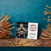 パパスーパーヒーローマンガスピーチバブル父の日 フォトプラーク (側面)