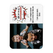 パパスーパーヒーローマンガスピーチバブル父の日 マグネット (縦)