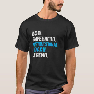 パパスーパーヒーロー教育コーチおもしろい指導 Tシャツ