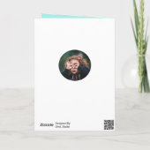 パパスーパーヒーロー漫画のスピーチの父の日 カード (裏面)