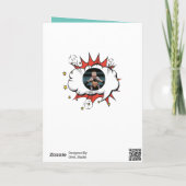 パパスーパーヒーロー漫画のスピーチバブルファーザーズデイCa カード (裏面)