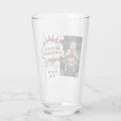 パパスーパーヒーロー漫画スピーチクラウドフォト タンブラーグラス (裏面)