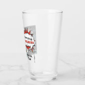 パパスーパーヒーロー漫画スピーチクラウドフォト タンブラーグラス (左)