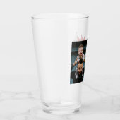 パパスーパーヒーロー漫画スピーチクラウドフォト タンブラーグラス (右)