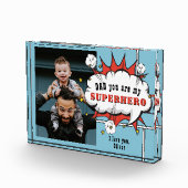 パパスーパーヒーロー漫画音声バブル フォトブロック (右)