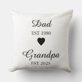パパセットお爺ちゃんエスト。-カスタム贈答年 クッション (正面)